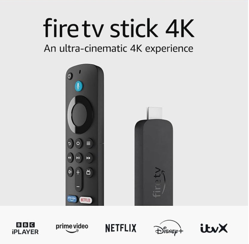 Amazon Fire TV Stick 4K (Newest gen), supports Wi-Fi 6, Dolby Vision/Atmos, HDR10+