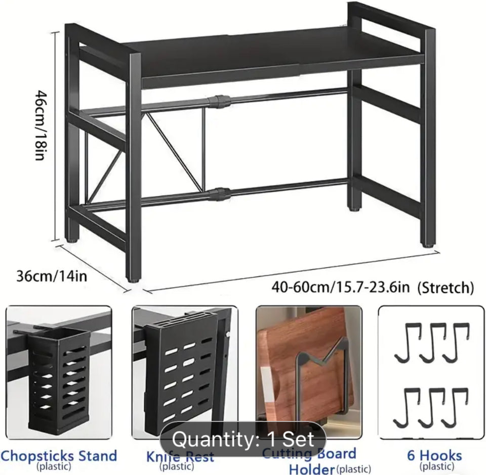 Retractable Microwave Stand